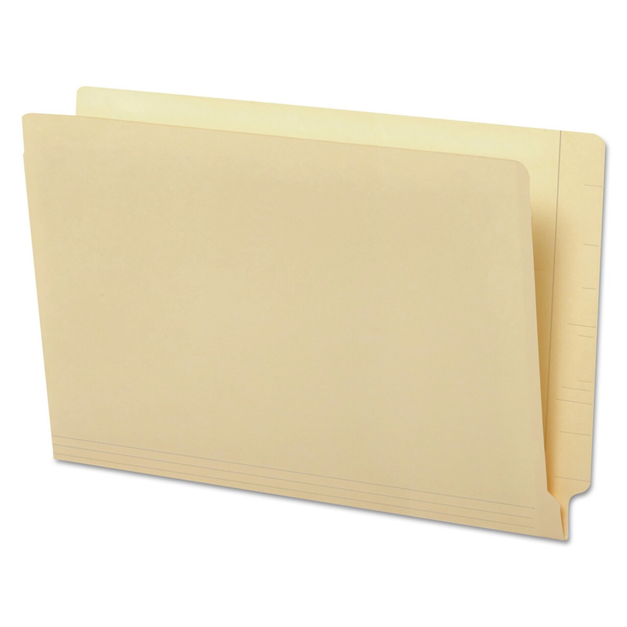 Universal Deluxe Reinforced Straight End Tab Folders - Legal, Manila (100/Box)